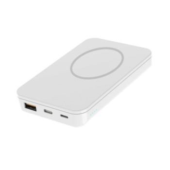 BATTERIE DE SECOURS 10.000 MAH - OUT : INDUCTION MAGSAFE - IN : LIGHTNING - BLANCHE - JAYM