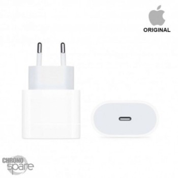 Chargeur secteur Apple original usb 20W Type C - Blanc 